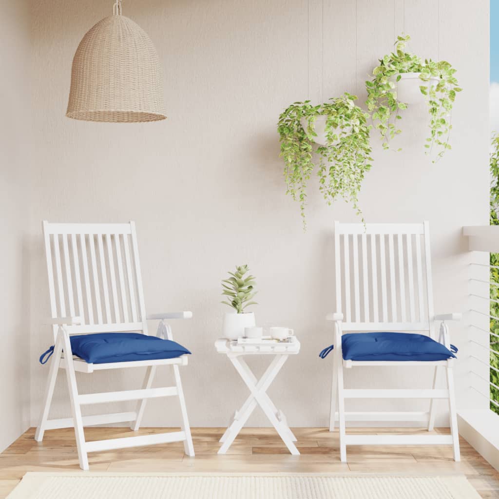 vidaXL Stoelkussens 2 st 40x40x7 cm oxford stof antracietkleurig