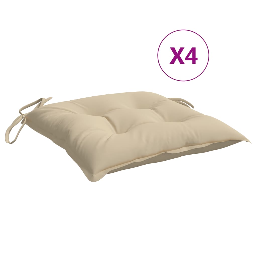 vidaXL Stoelkussens 2 st 40x40x7 cm oxford stof antracietkleurig