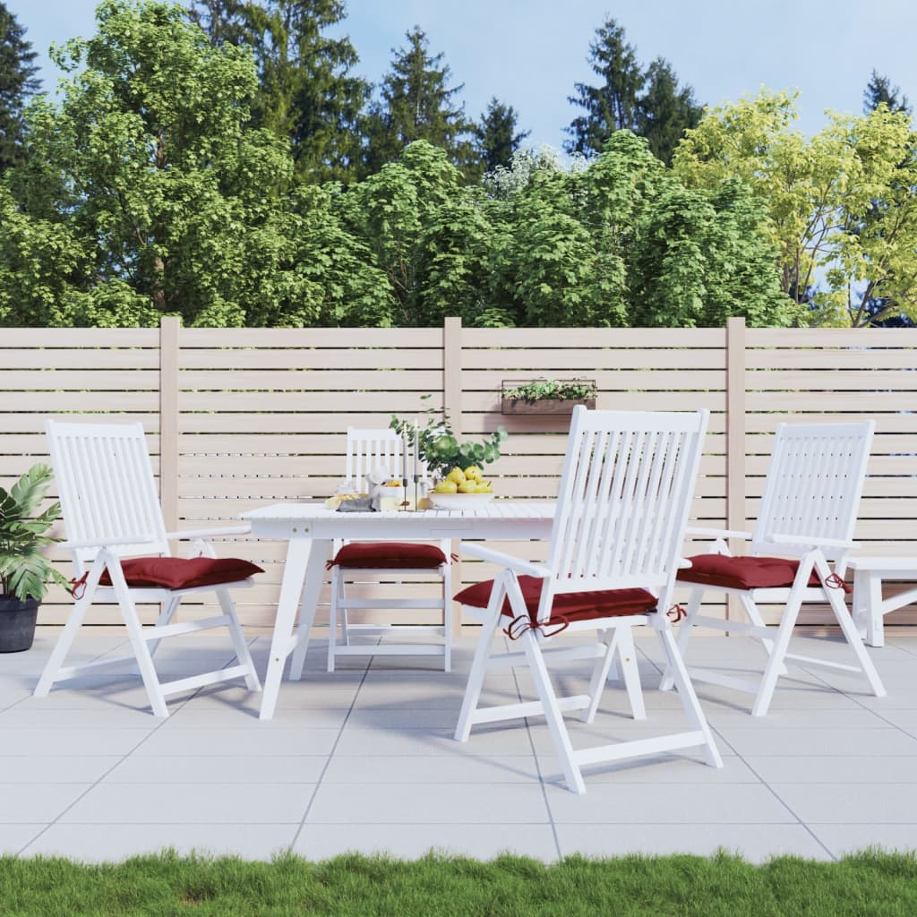 vidaXL Stoelkussens 2 st 40x40x7 cm oxford stof antracietkleurig