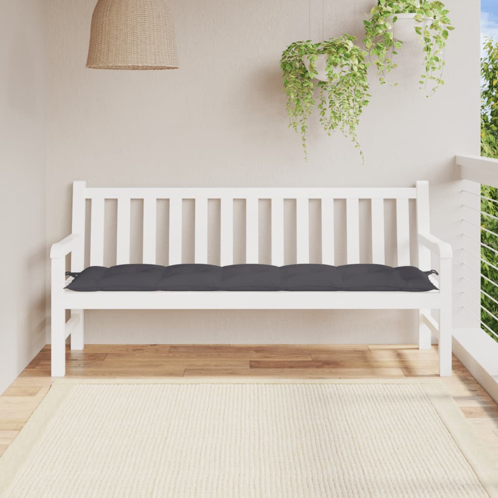 vidaXL Tuinbankkussen 100x50x7 cm oxford stof antracietkleurig
