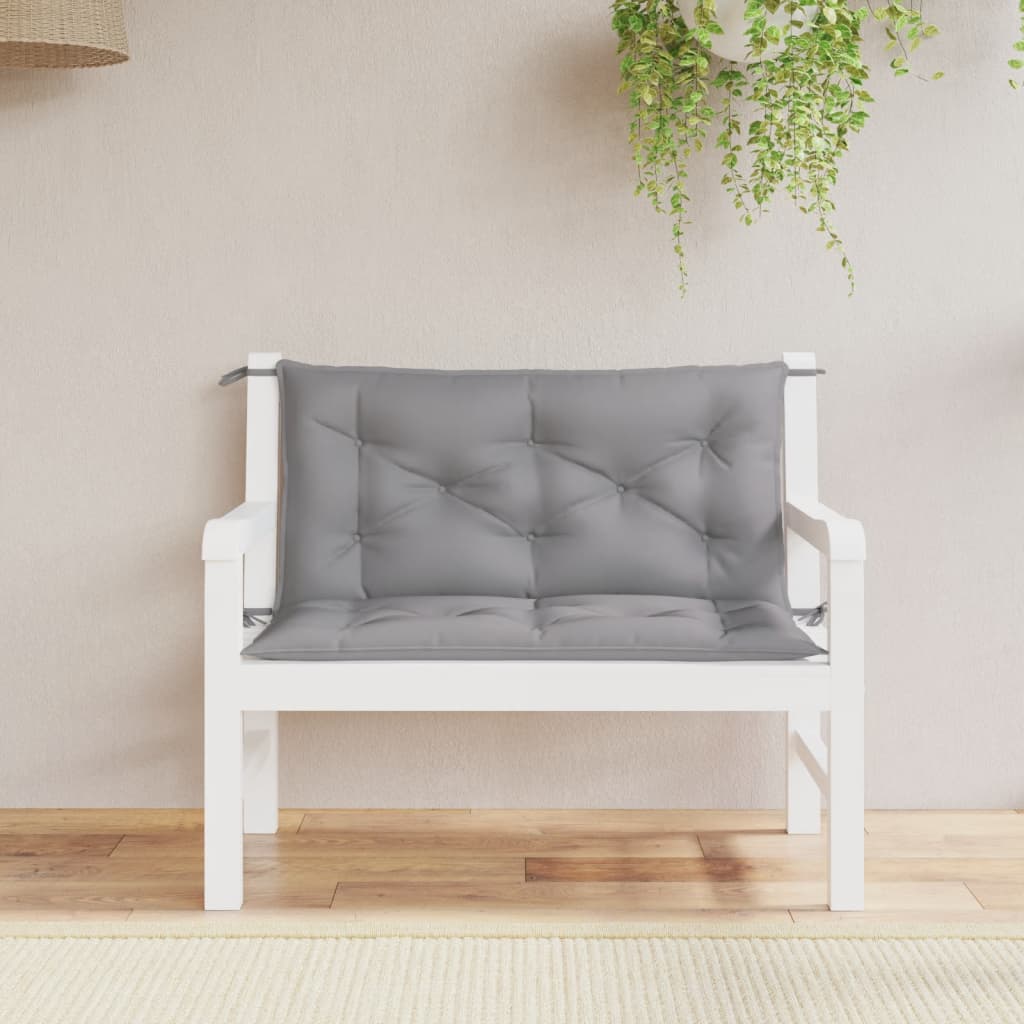 vidaXL Garden Bench Cushions 2 pcs 100x50x7 cm oxford fabric anthracite