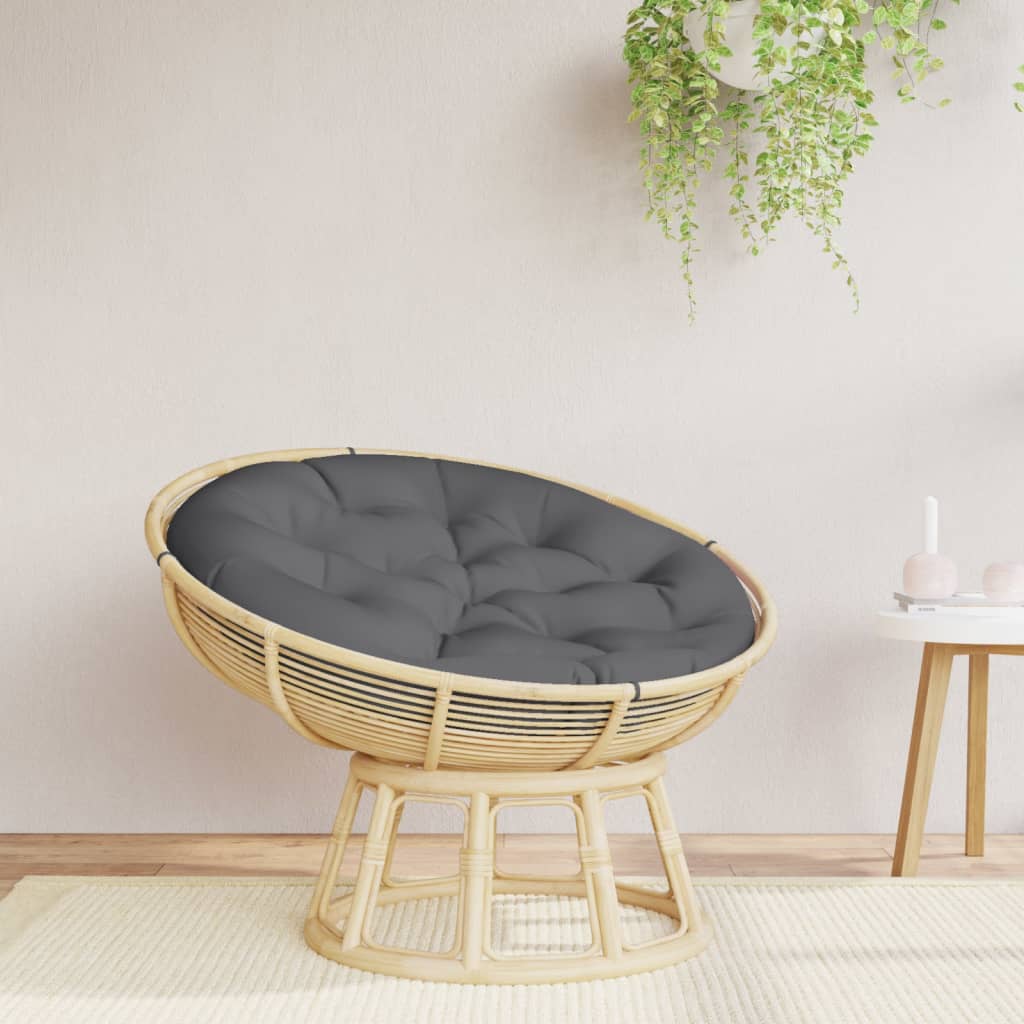 vidaXL Zitkussen rond Ø 60 x11 cm oxford stof antracietkleurig