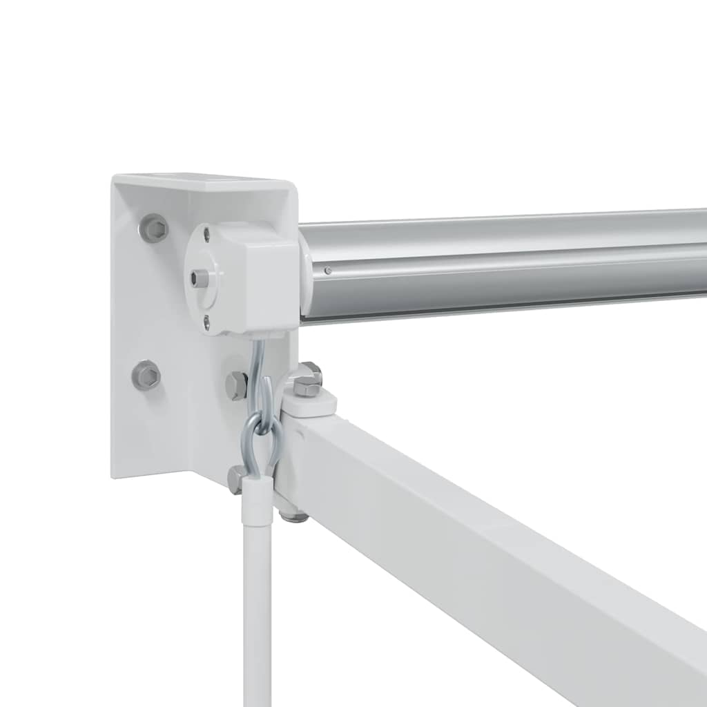 vidaXL Inklapbare Luifel Wit 500 × 300 cm Aluminium