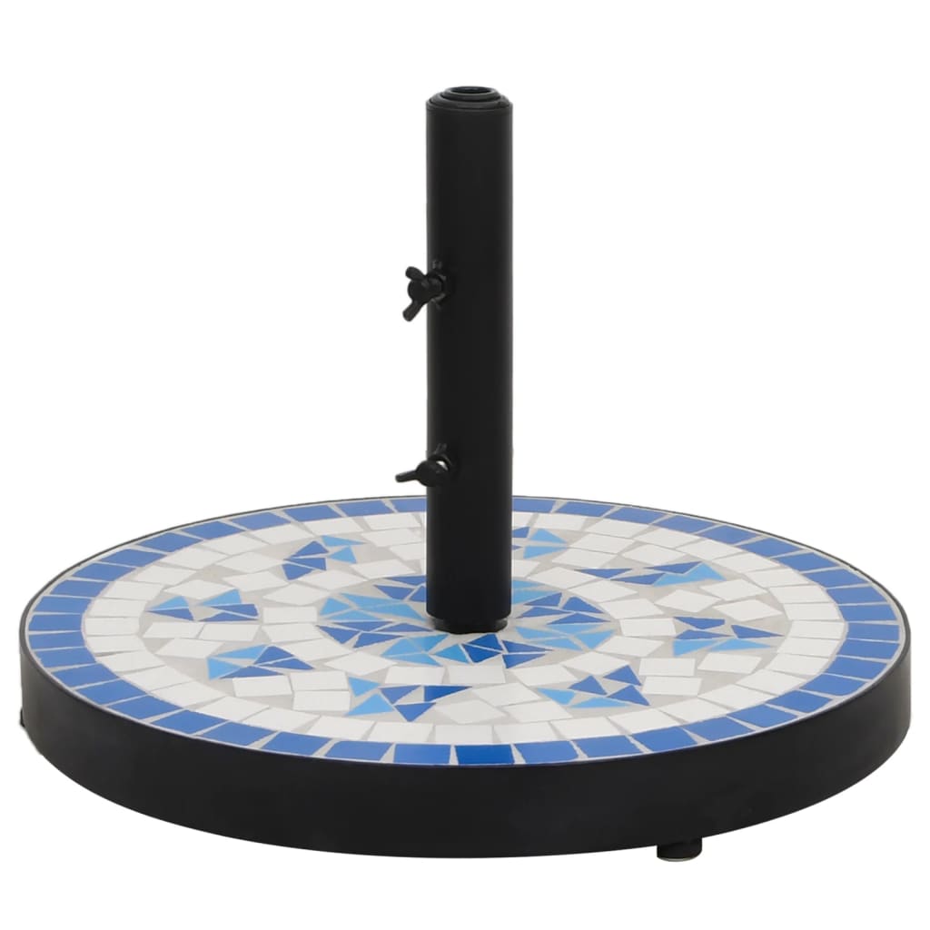 vidaXL Parasol Base Round 12 kg Terracotta White