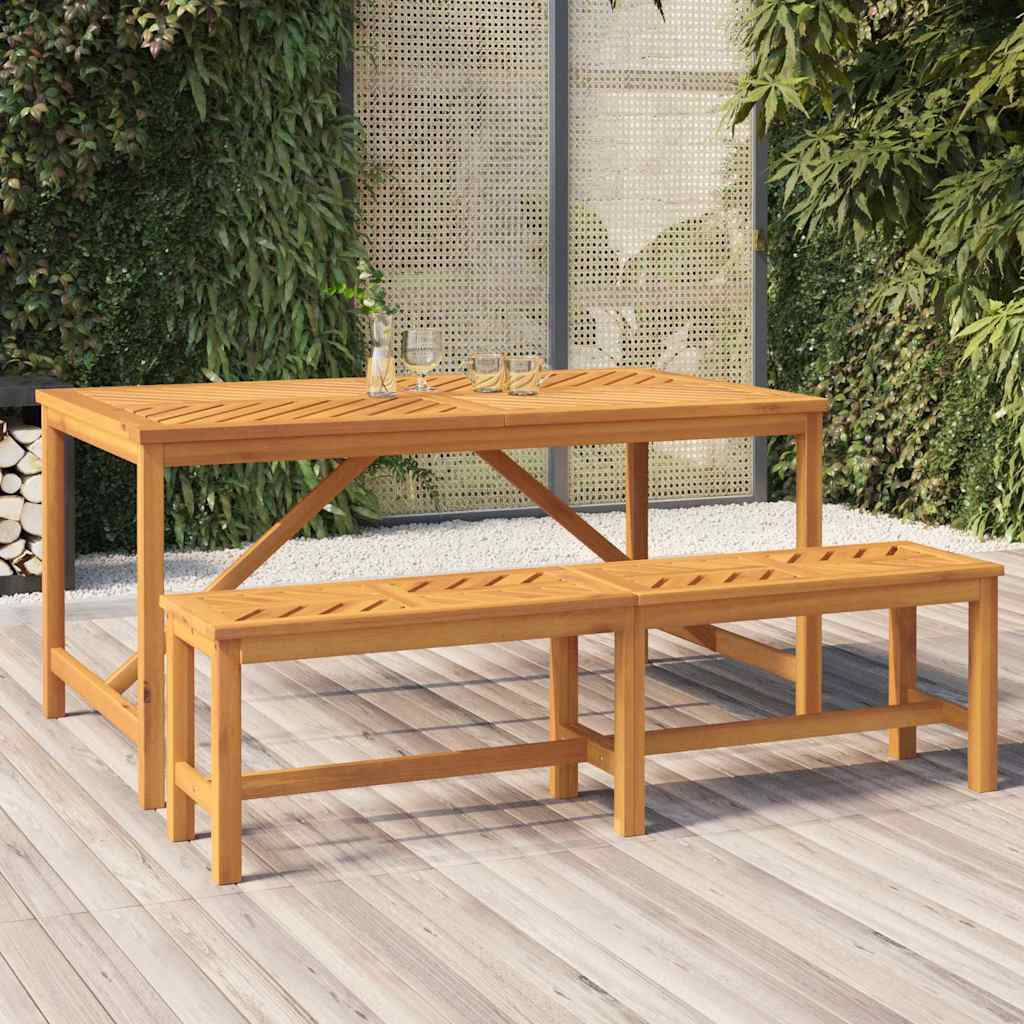 vidaXL Tuintafel 90x90x74 cm massief acaciahout