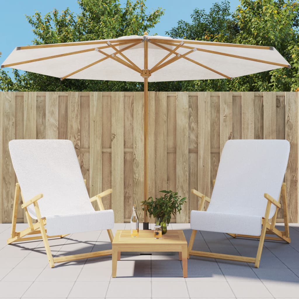vidaXL Strandhanddoeken 4 st 400 g/m² 60x135 cm stof wit