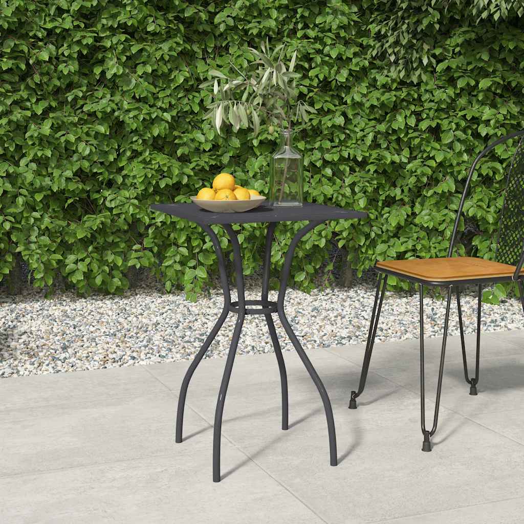 vidaXL Garden Table 50x50x72 cm Steel Mesh Anthracite