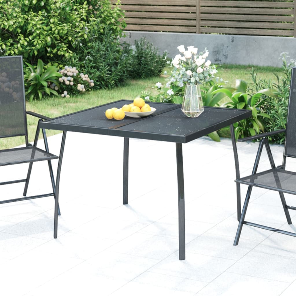 vidaXL Garden Table 50x50x72 cm Steel Mesh Anthracite