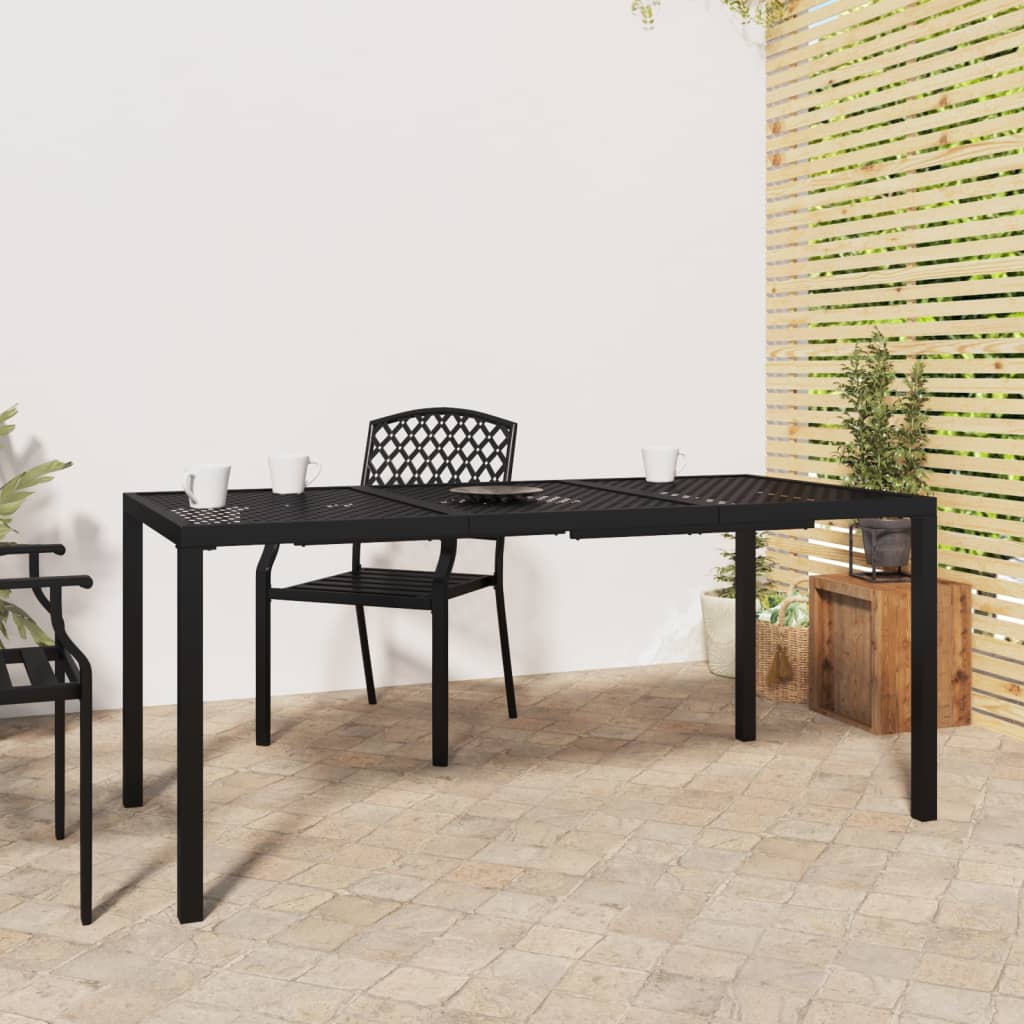 vidaXL Tuintafel 50x50x72 cm staal antracietkleurig
