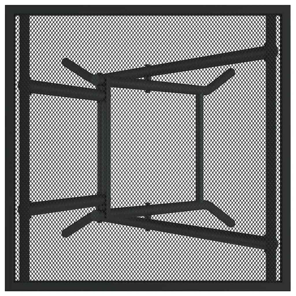 vidaXL Folding Garden Table 50x50x72 cm Mesh Steel Anthracite