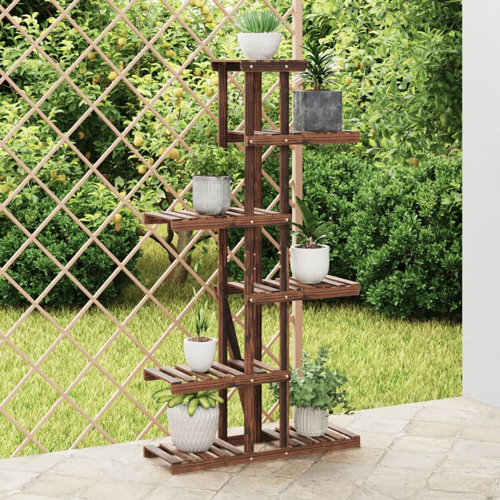 vidaXL Bloemenstandaard 110x25x96 cm massief vurenhout