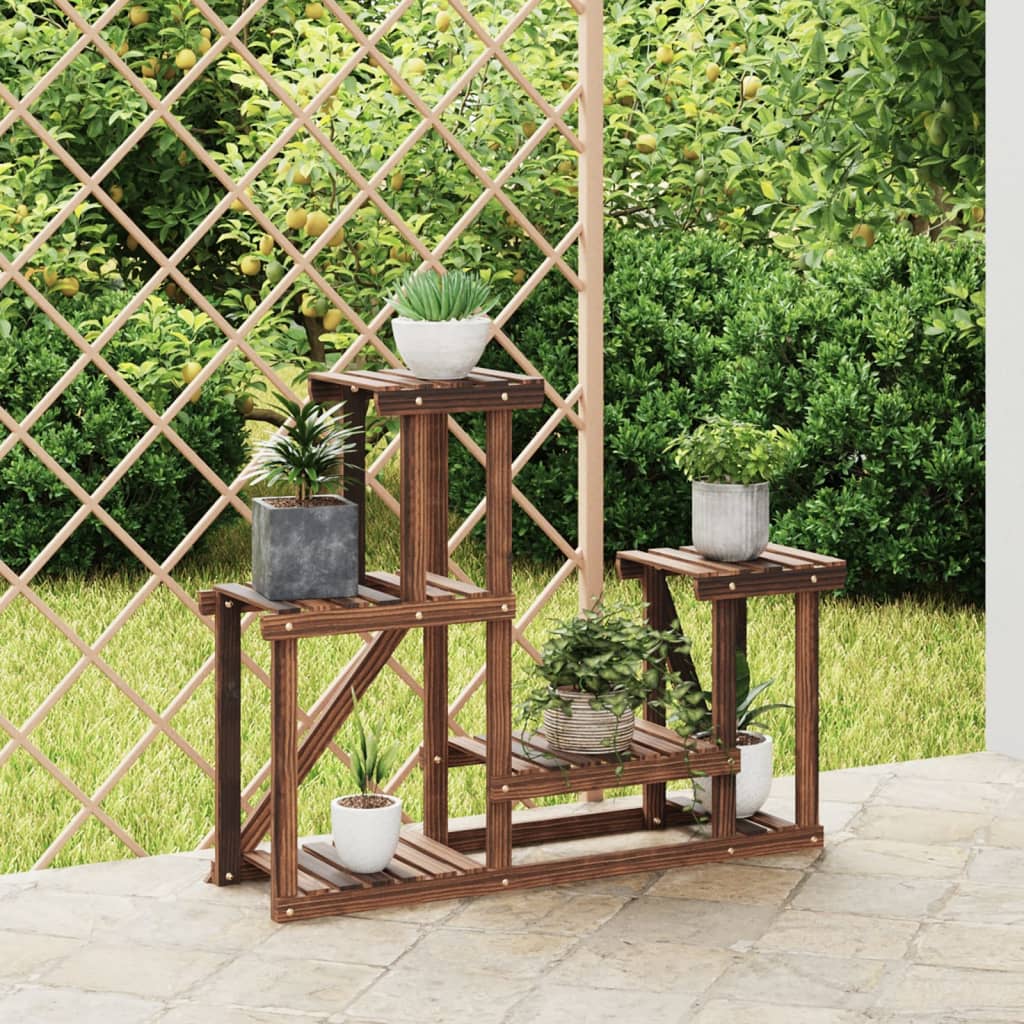 vidaXL Bloemenstandaard 110x25x96 cm massief vurenhout