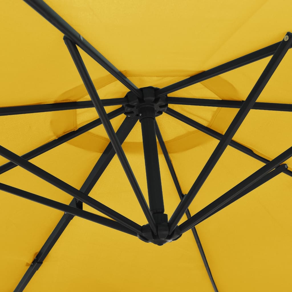 vidaXL Wandparasol 290 cm felrood