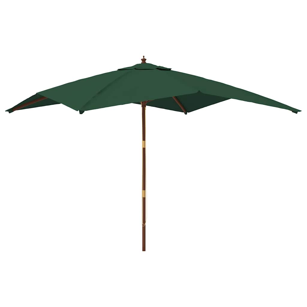 vidaXL Parasol with Wooden Pole 300x300x273 cm Sand