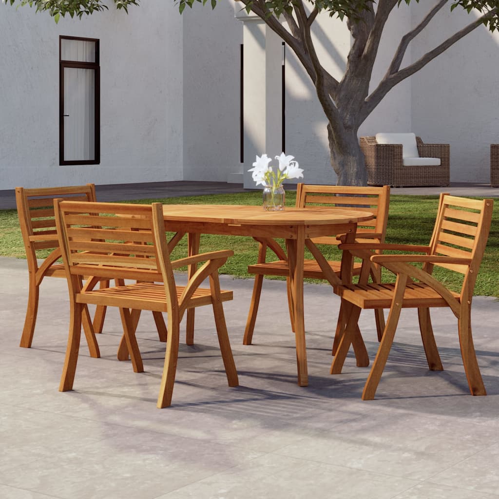 vidaXL Tuintafel 85x85x75 cm massief acaciahout