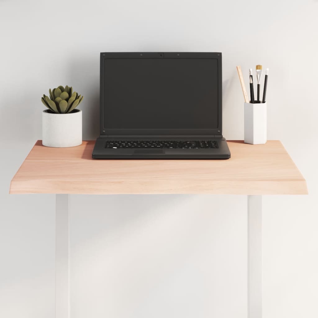 vidaXL Table Top Live Edge 40x40x2 cm Solid Oakwood