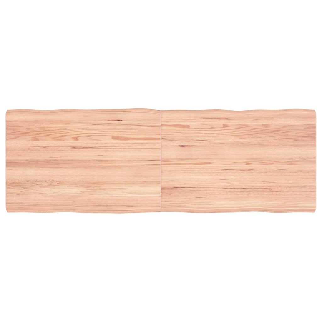 vidaXL Table Top Live Edge 40x40x2 cm Solid Oakwood