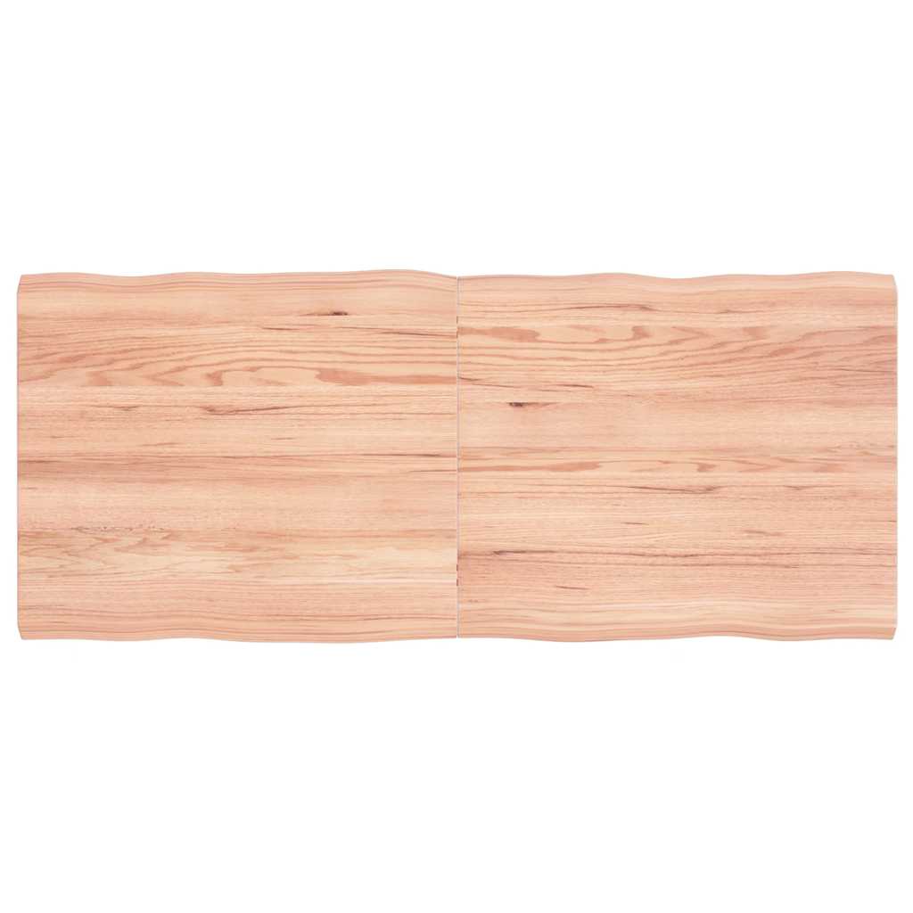 vidaXL Table Top Live Edge 40x40x2 cm Solid Oakwood