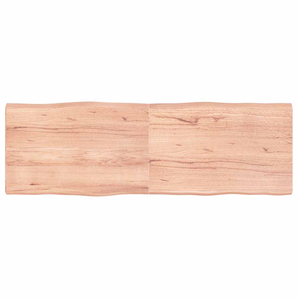 vidaXL Table Top Live Edge 40x40x2 cm Solid Oakwood