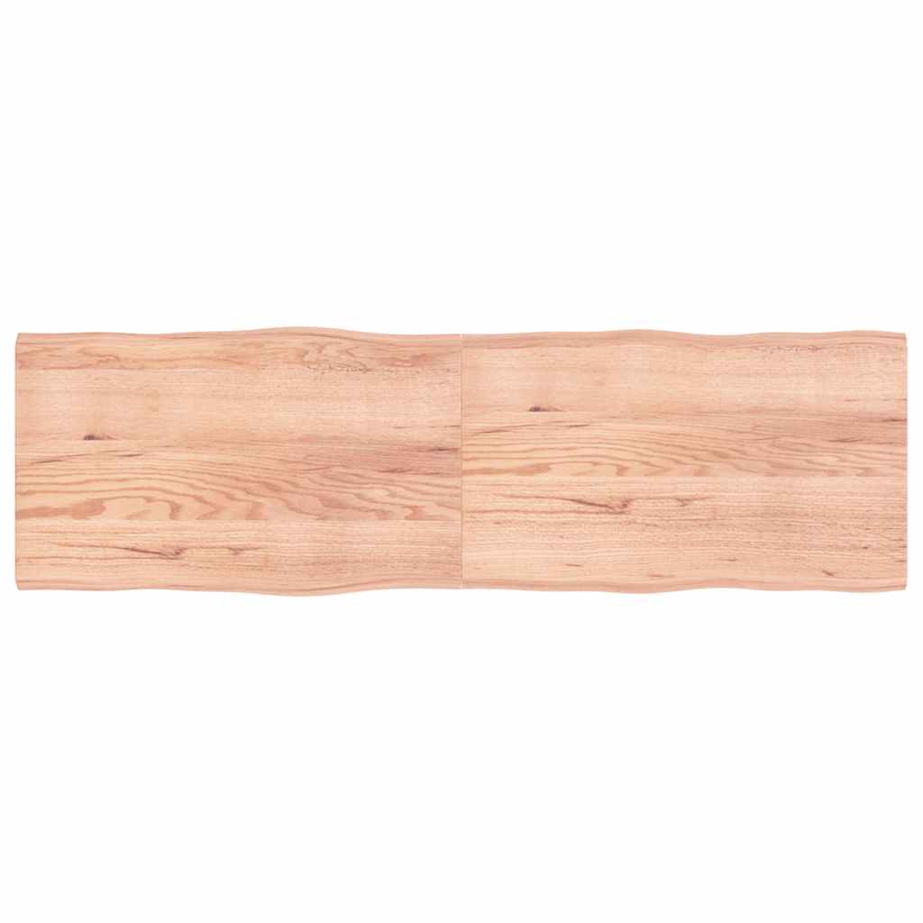 vidaXL Table Top Live Edge 40x40x2 cm Solid Oakwood