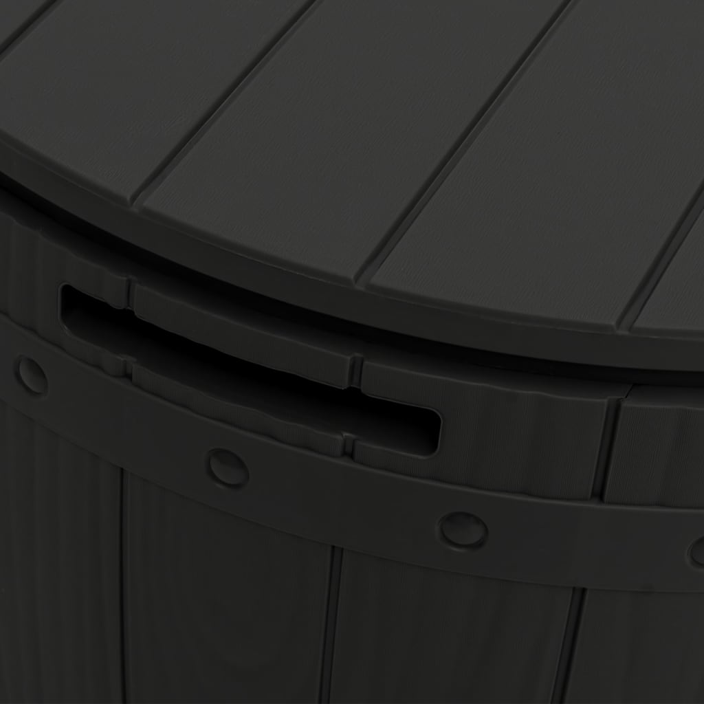 vidaXL Tuinbox 3-in-1 polypropeen zwart