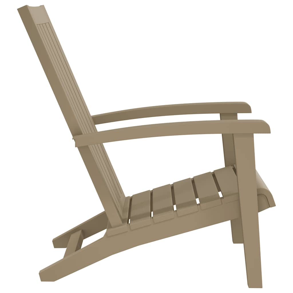 vidaXL Tuinstoel Adirondack polypropeen zwart