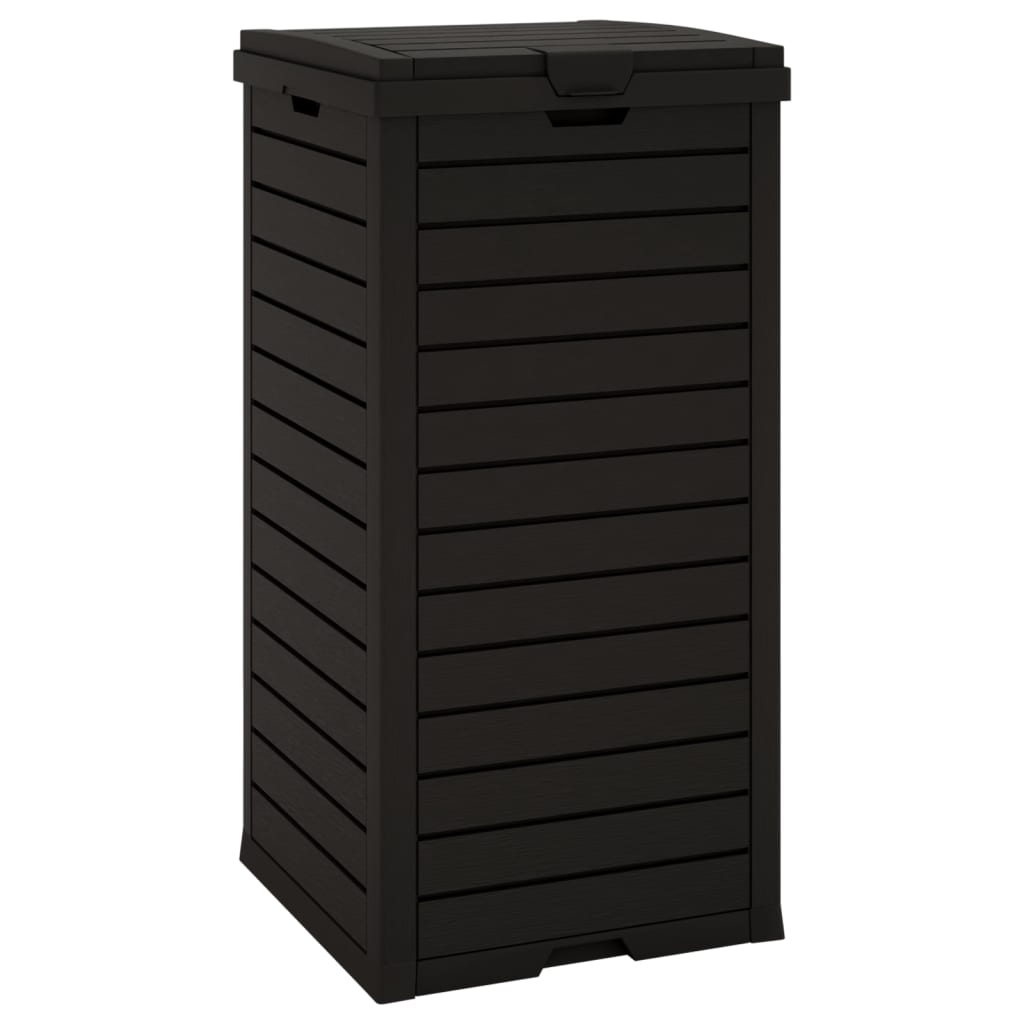 vidaXL Vuilnisbak voor buiten 41x41x86 cm polypropeen zwart
