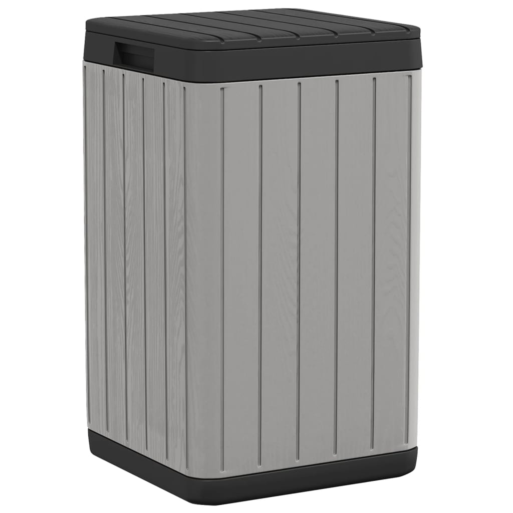 vidaXL Tuinafvalbak 38x38x65 cm polypropeen antracietkleurig