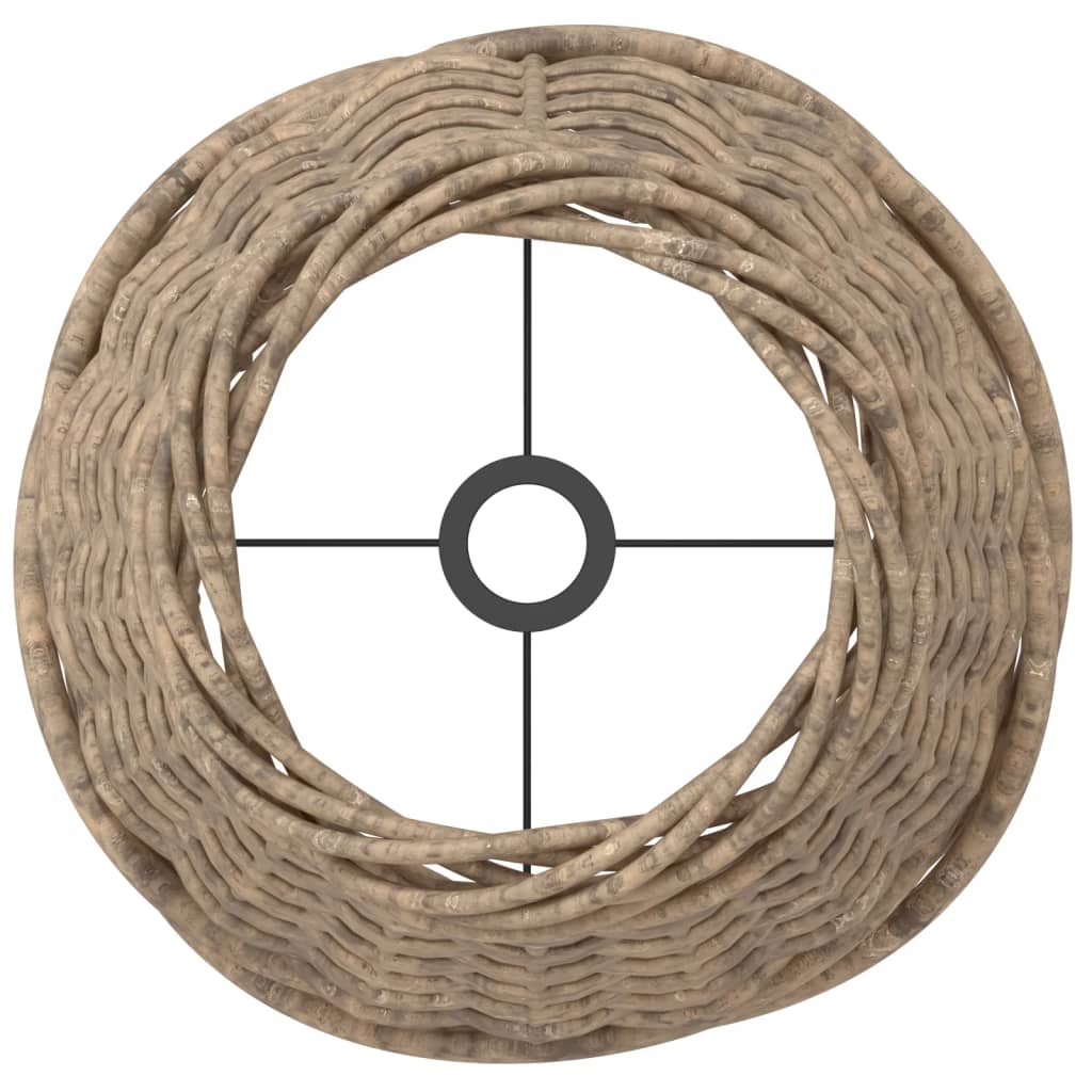 vidaXL Lampenkap Ø15x12 cm wicker wit