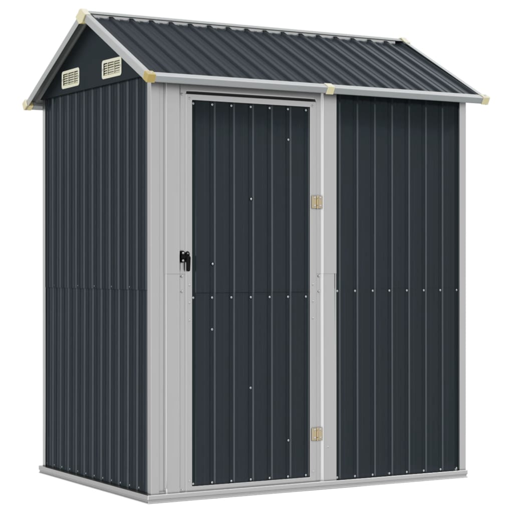 vidaXL Tuinhuis Lichtgrijs 192x152,5x237 cm Gegalvaniseerd Staal