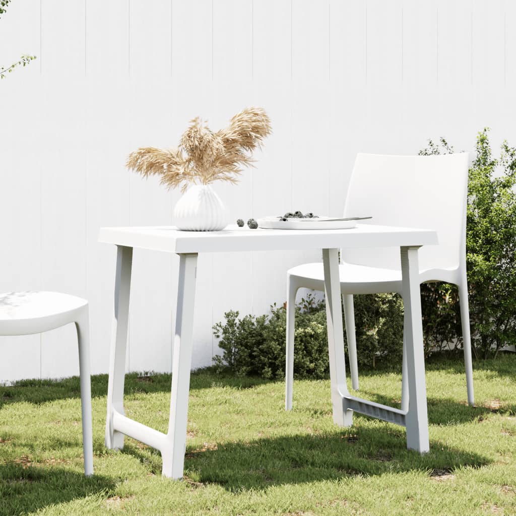 vidaXL Campingtafel hout-look 79x56x64 cm PP antracietkleurig
