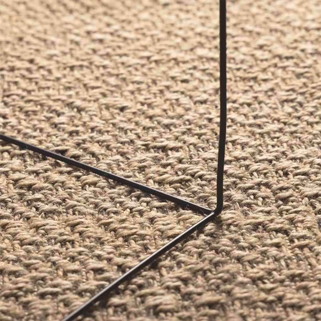 vidaXL Vloerkleed ZIZUR binnen en buiten 80x150 cm jute look