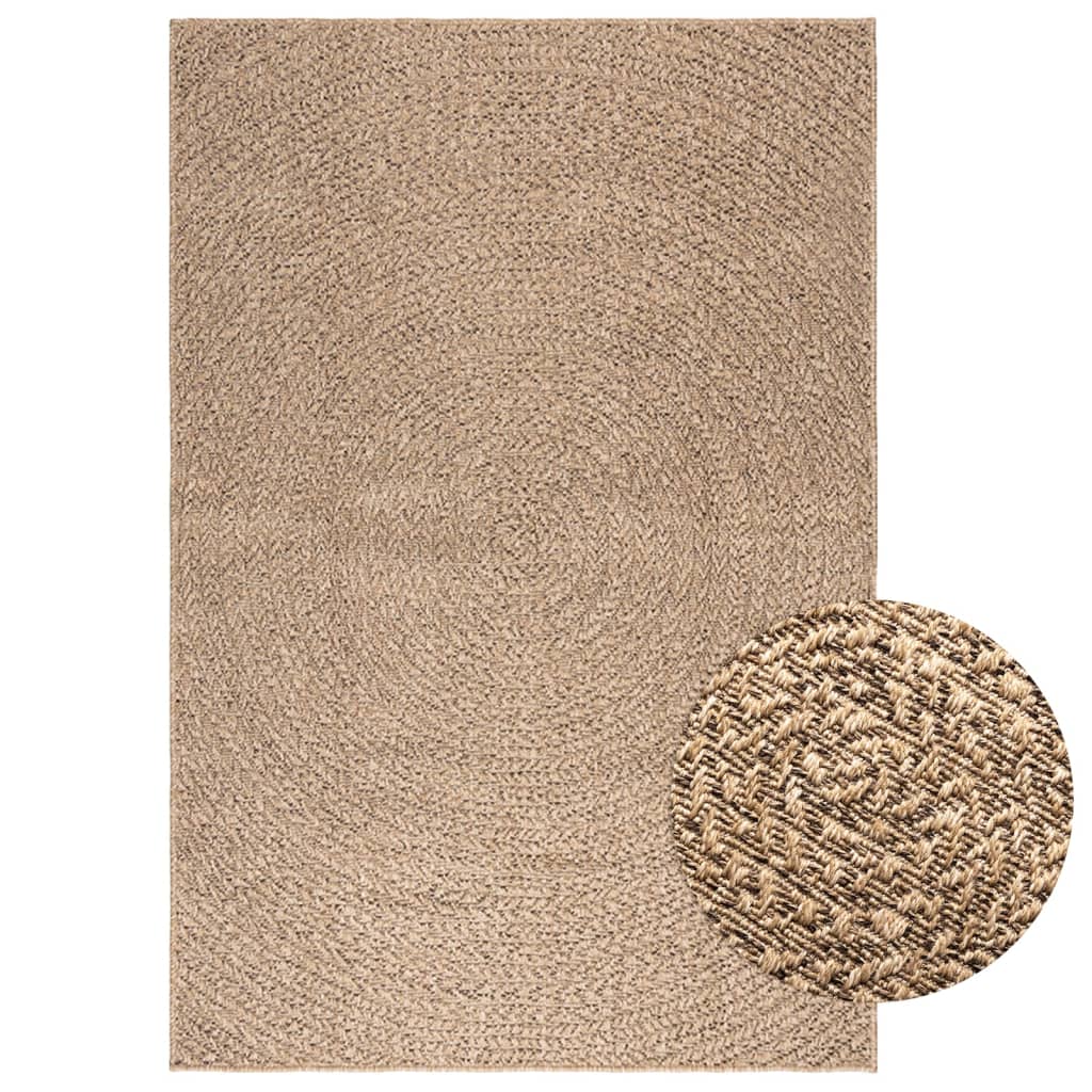 vidaXL Vloerkleed ZIZUR binnen en buiten 80x150 cm jute look