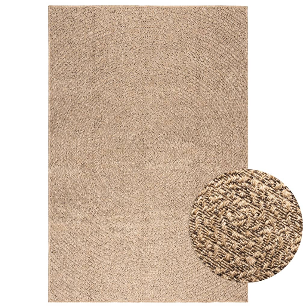 vidaXL Vloerkleed ZIZUR binnen en buiten 80x150 cm jute look