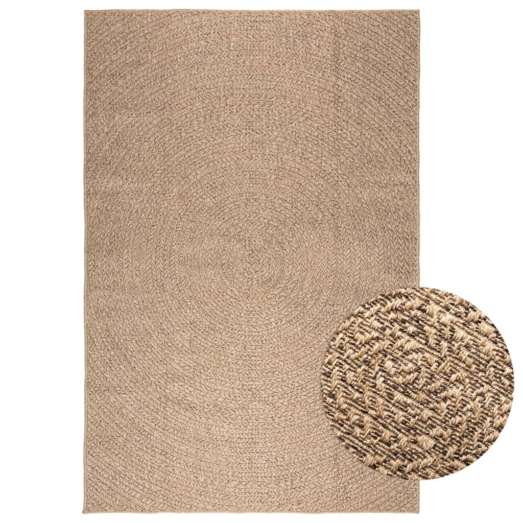 vidaXL Vloerkleed ZIZUR binnen en buiten 80x150 cm jute look