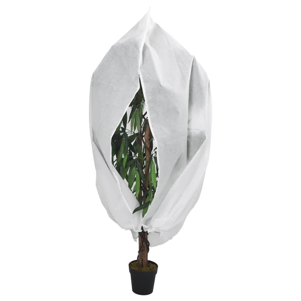 vidaXL Plantenhoezen met ritssluiting 4 st 70 g/m² 1x1,55 m