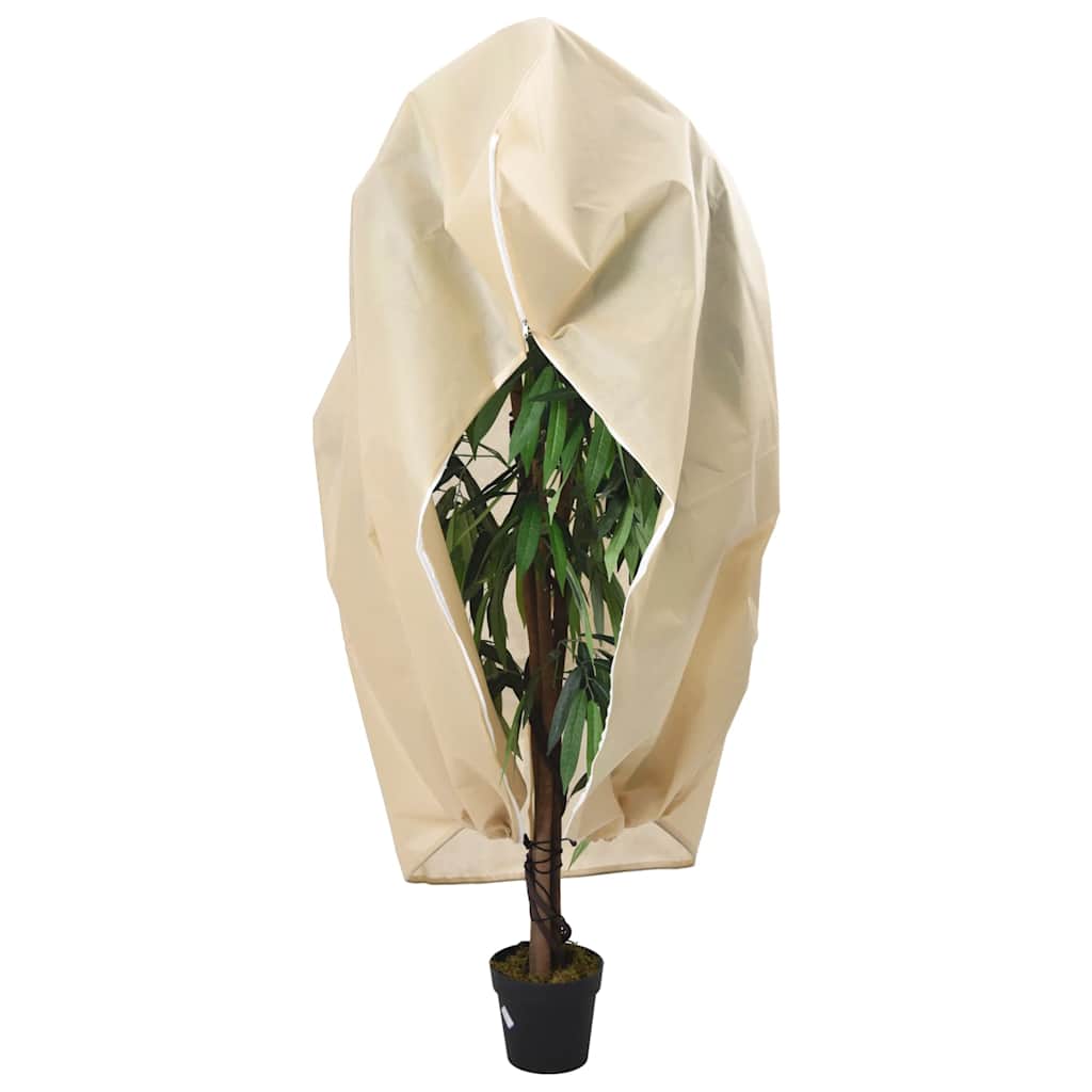 vidaXL Plantenhoezen met ritssluiting 4 st 70 g/m² 1x1,55 m