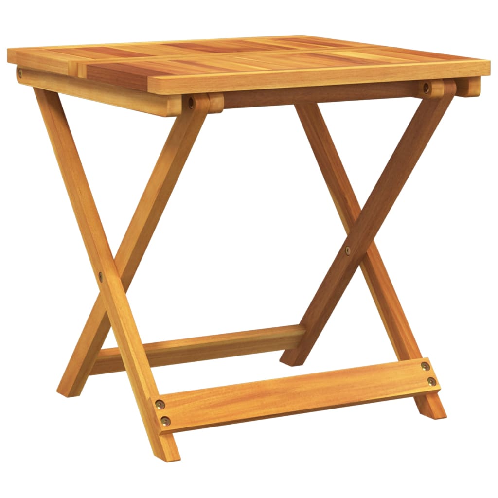 vidaXL Tuintafel inklapbaar 50x50x50 cm massief acaciahout