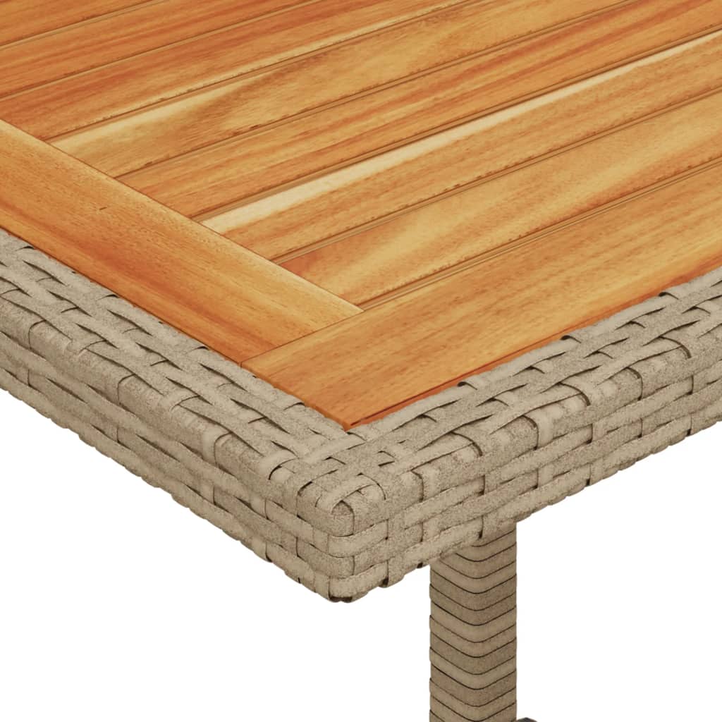 vidaXL 3-delige Bistroset met kussens poly rattan zwart