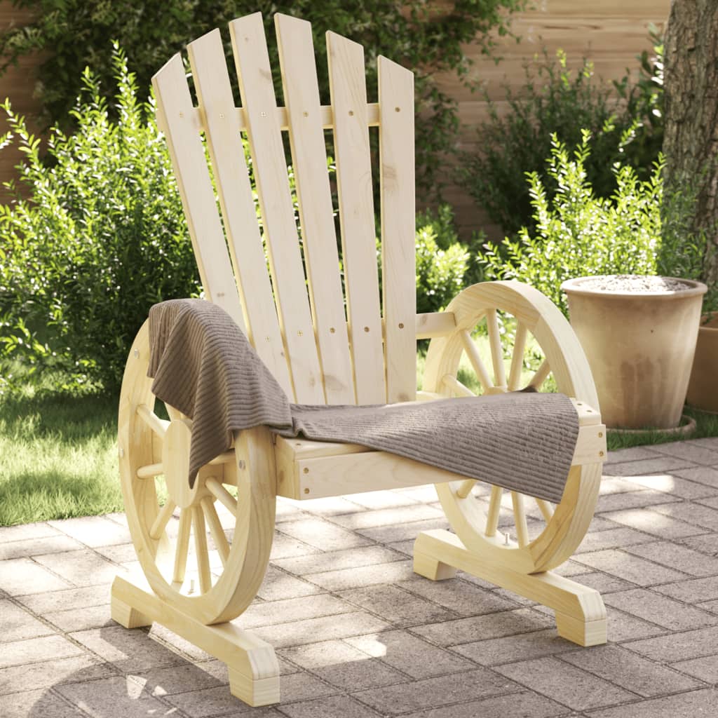 vidaXL Garden Chairs 4 pcs Adirondack Solid Spruce Wood