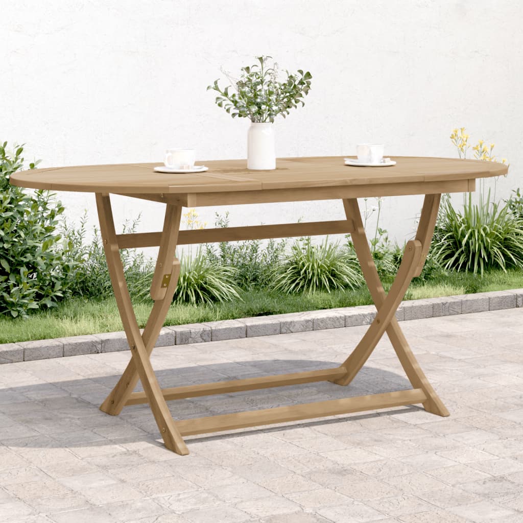 vidaXL Tuintafel inklapbaar 120x70x75 cm massief acaciahout