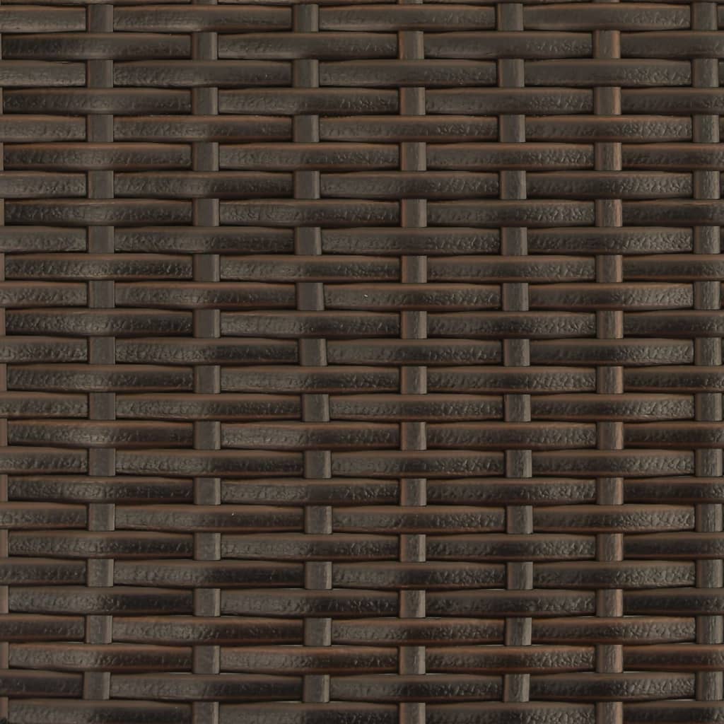 vidaXL Ligbed 2-persoons met luifel en kussens poly rattan zwart
