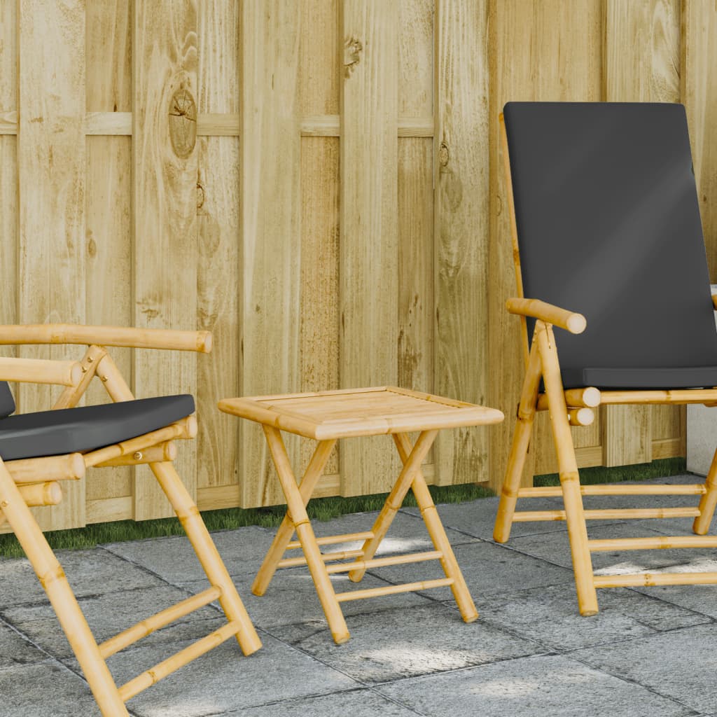vidaXL Tuintafel inklapbaar 45x45x45 cm bamboe