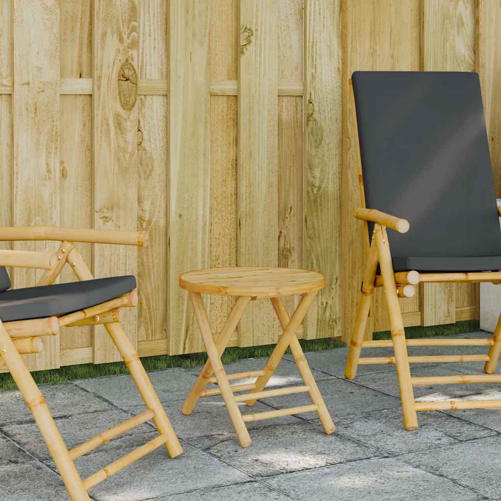 vidaXL Tuintafel inklapbaar 45x45x45 cm bamboe