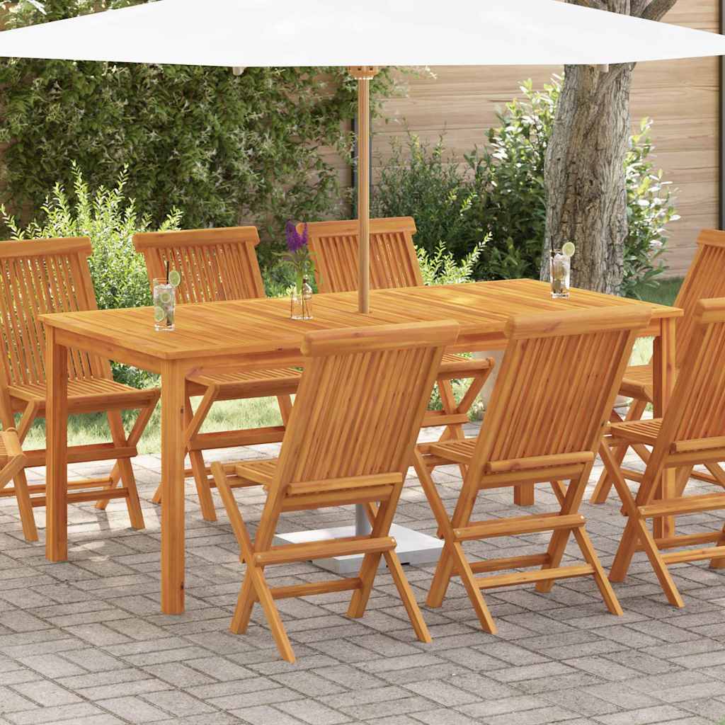vidaXL Tuintafel 110x55x75 cm massief acaciahout