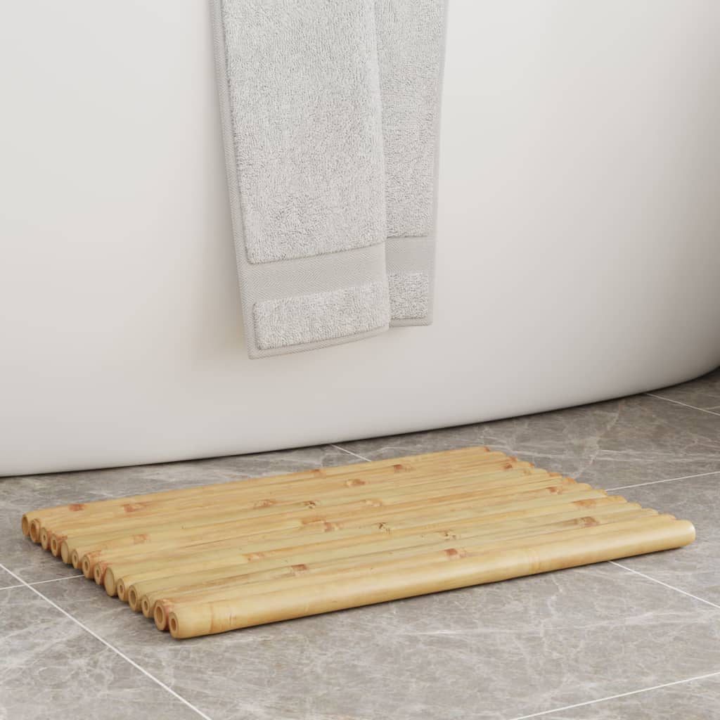vidaXL Badmatten 2 st 50x35 cm bamboe