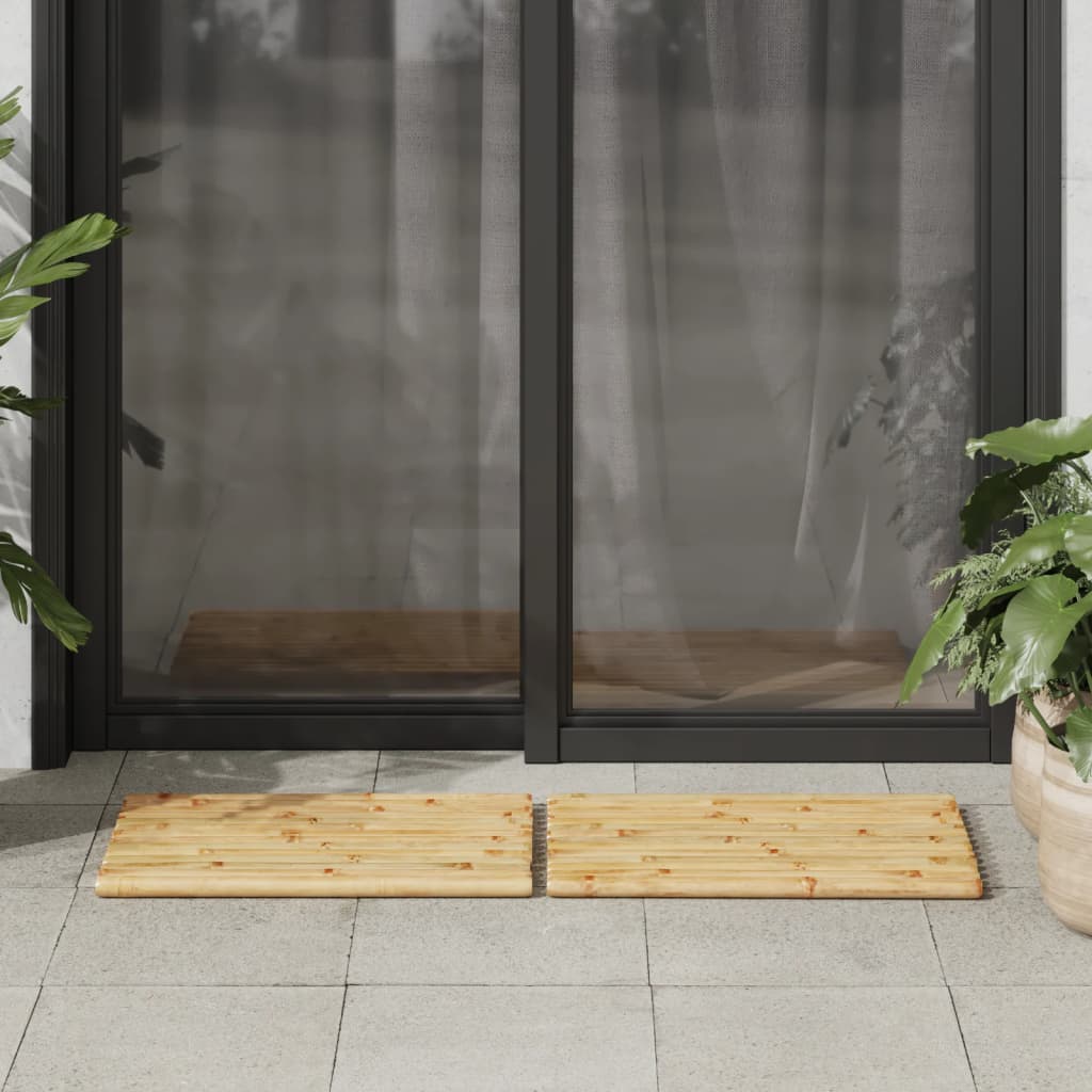 vidaXL Badmatten 2 st 50x35 cm bamboe
