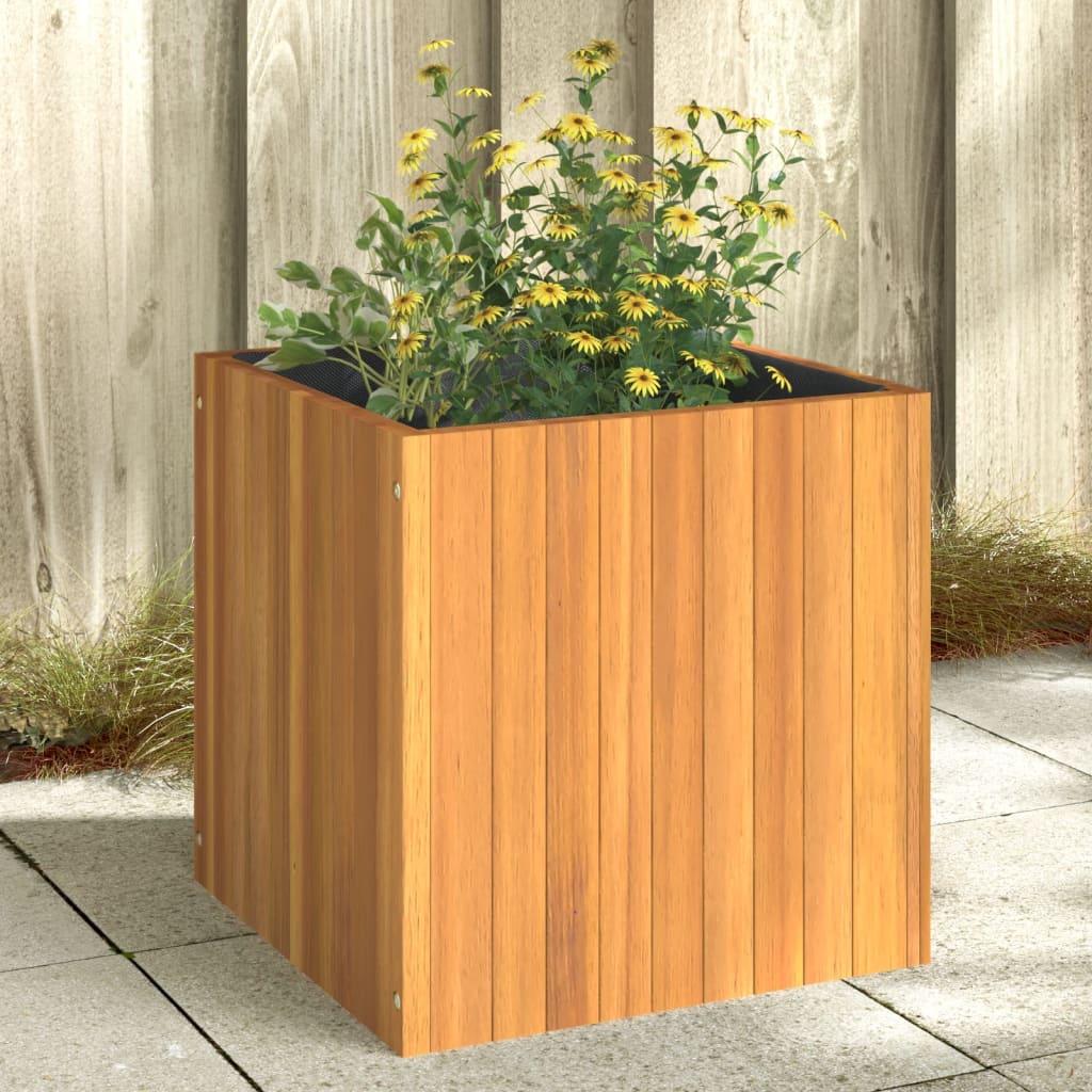 vidaXL Plantenbak 25x25x25 cm massief acaciahout