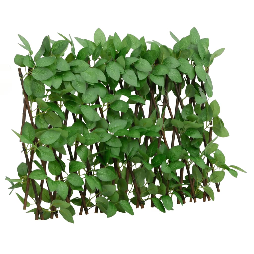 vidaXL Kunstplant klimop op latwerk uittrekbaar 180x30 cm groen