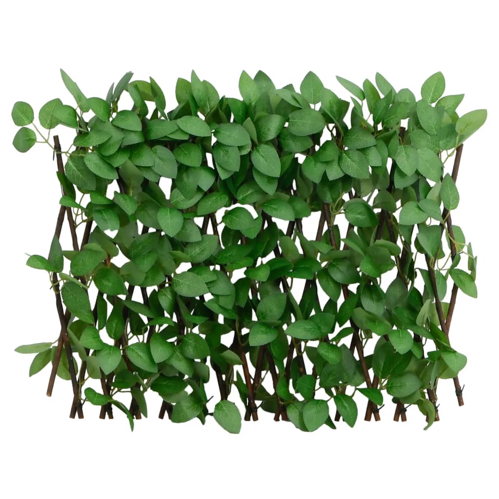 vidaXL Kunstplant klimop op latwerk uittrekbaar 180x30 cm groen